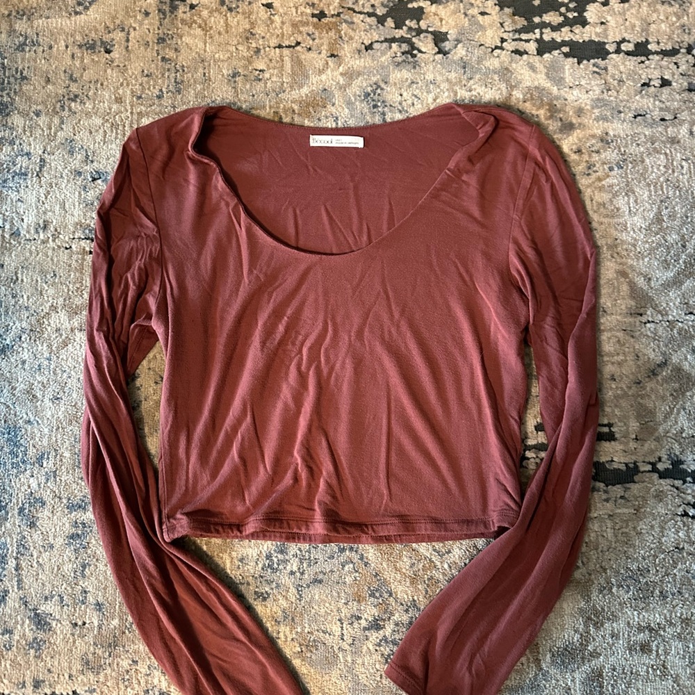 Crop fitted long sleeve